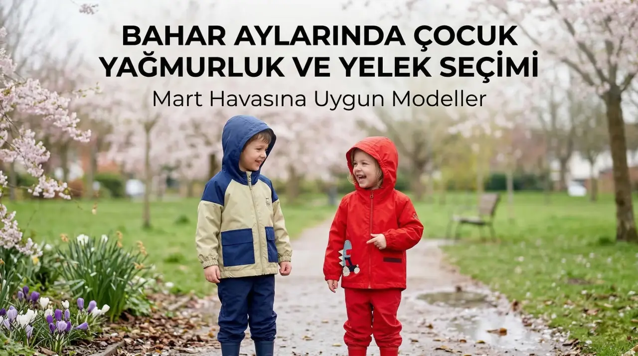 Bahar Aylarında Çocuk Yağmurluk ve Yelek Seçimi: Mart Havasına Uygun Modeller