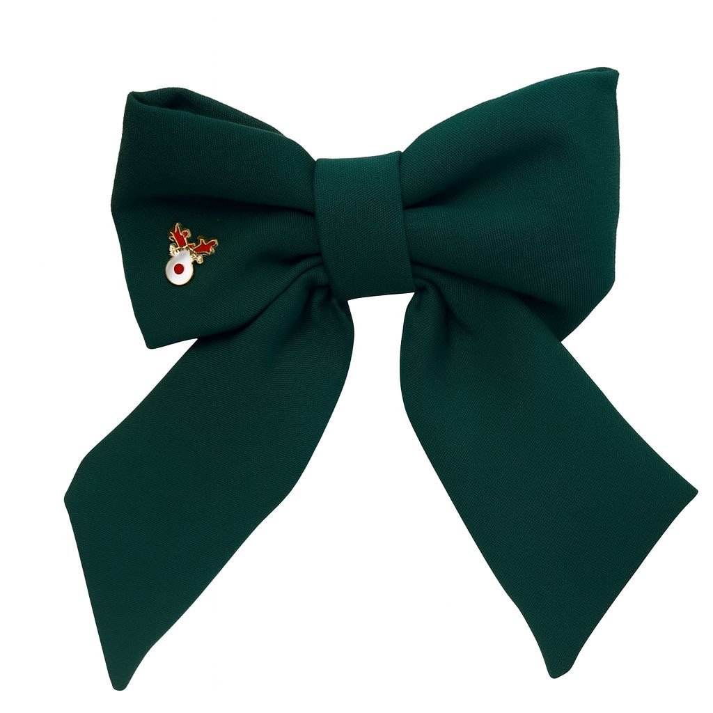 Winter Green Fiyonklu Saç Aksesuarı-Yeşil