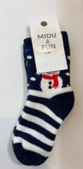 Snowman Stripe Unisex Çocuk Çorap