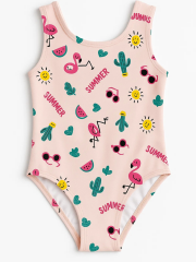 Enjoy Kız Çocuk Mayosu- Pembe