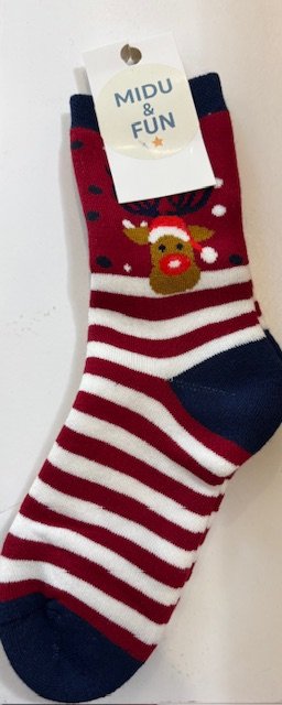 Red Stripe Unisex Çocuk Çorap