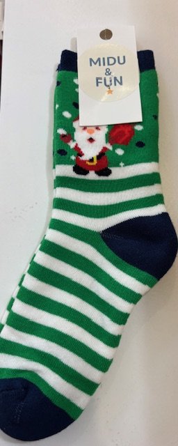 Green Stripe Unisex Çocuk Çorap