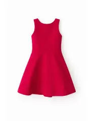 Cross Back Çocuk Elbise - Pembe