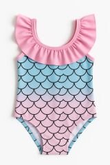 Mermaid Kız Çocuk Mayosu – Pembe