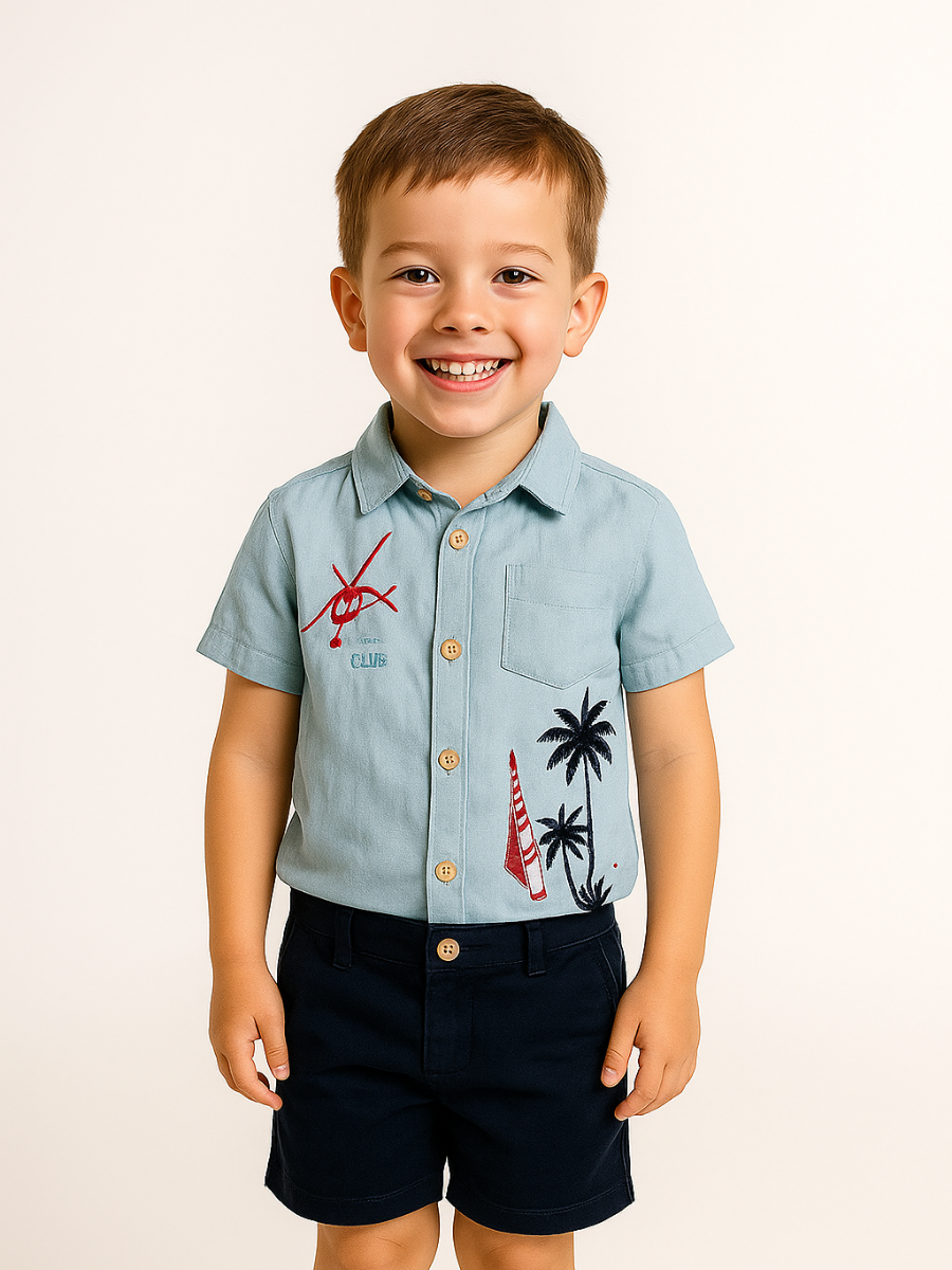 Surfer Erkek Cocuk Takım-Mavi