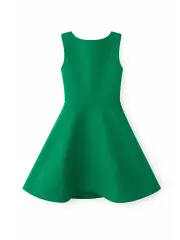 Cross Back Çocuk Elbise - Yeşil