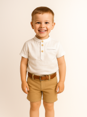 Smarty Erkek Çocuk Takım - Beyaz