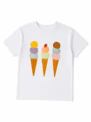 Gelato Kız Çocuk Tişört - Beyaz