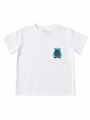 Monster Buddy Erkek Çocuk Tişört - Beyaz