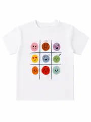 Mood Club Unisex Çocuk Tişört - Beyaz