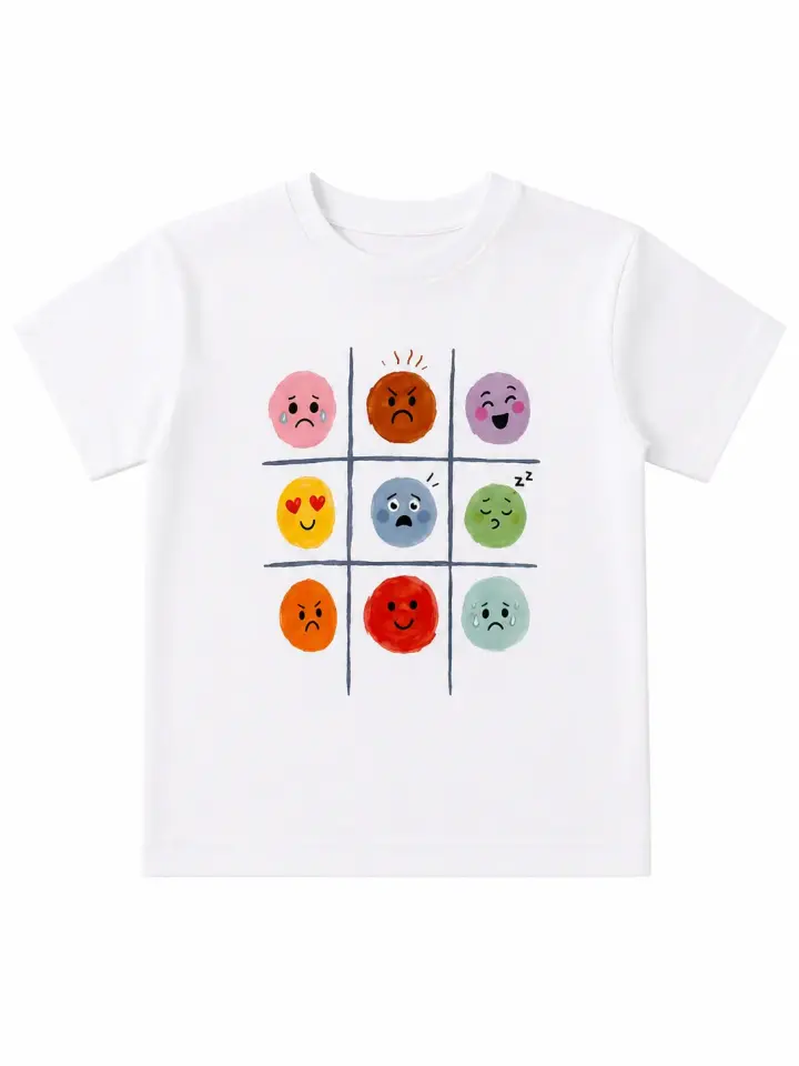 Mood Club Unisex Çocuk Tişört - Beyaz 6-8 YAŞ