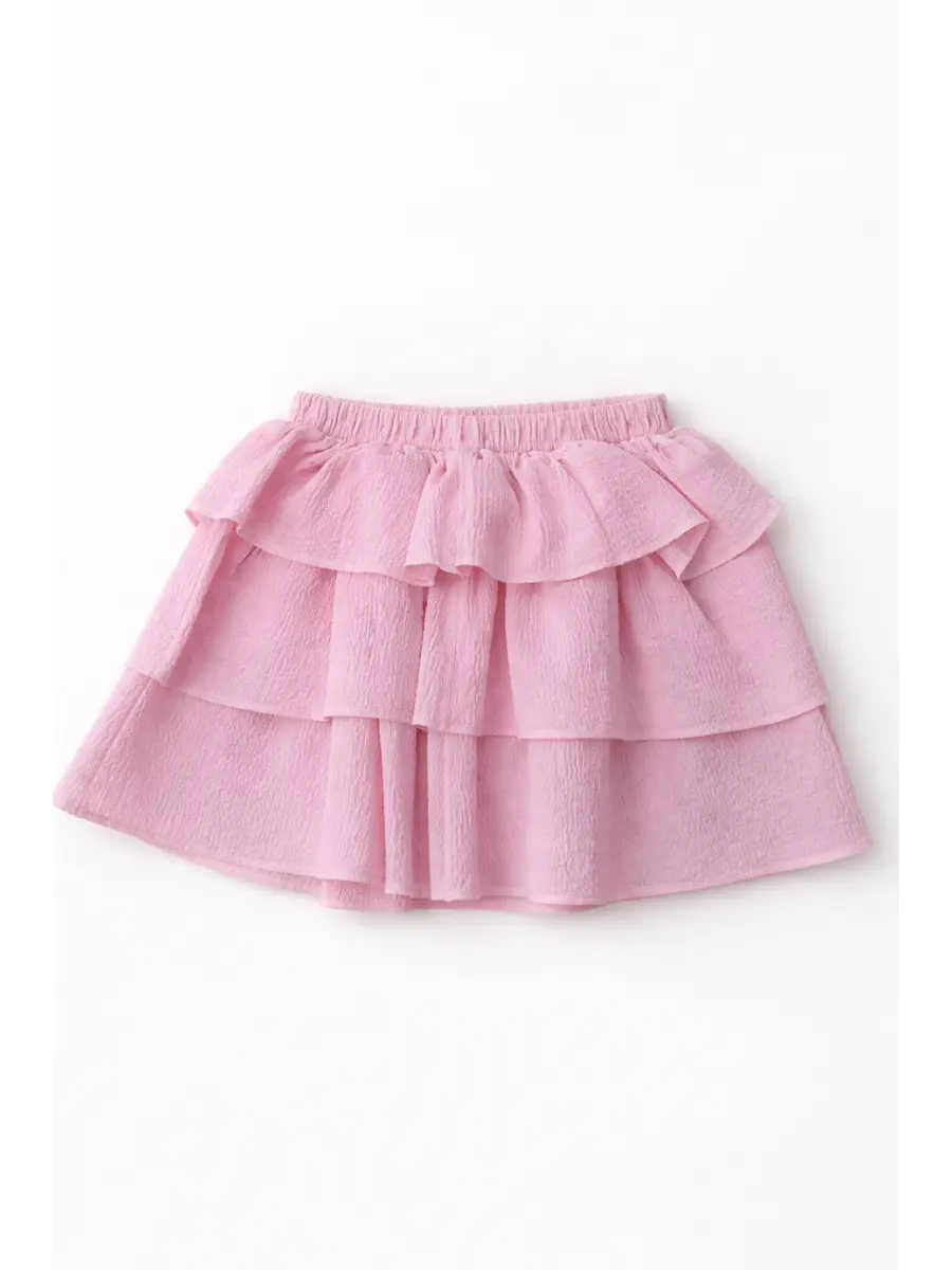 Ruffles  Çocuk Etek - Pembe/Beyaz