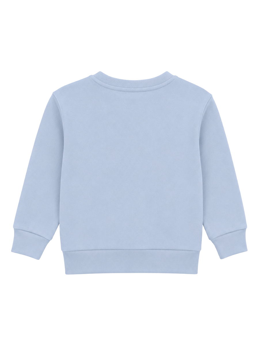Floral Puppy Kız Çocuk Sweatshirt - Mavi