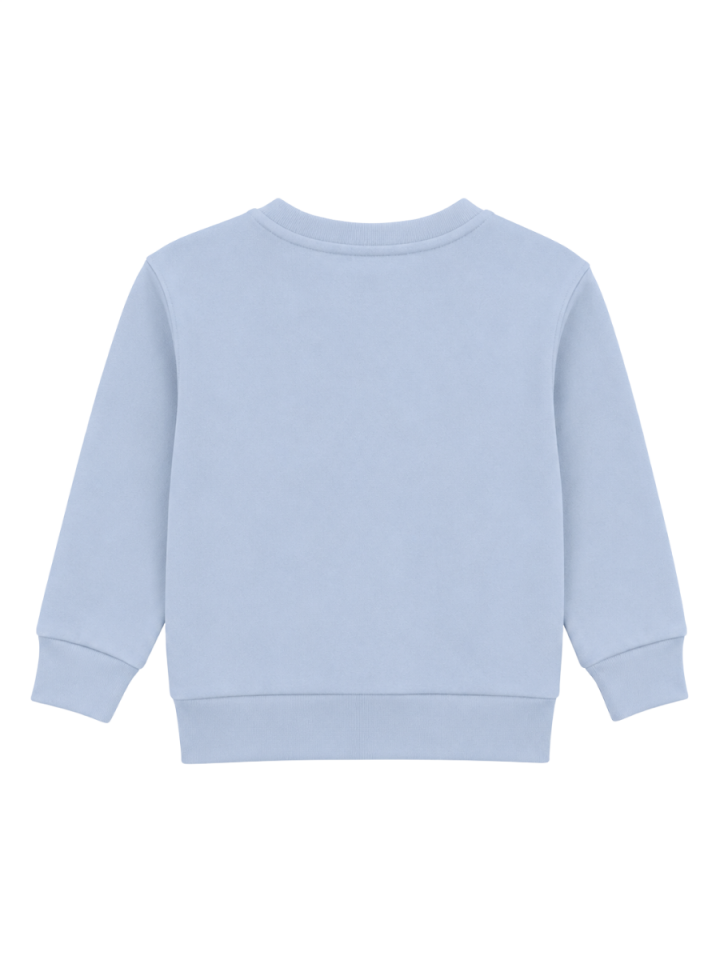 Floral Puppy Kız Çocuk Sweatshirt - Mavi