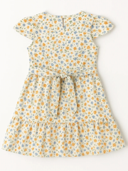 Blossom Kız Çocuk Elbise- Krem