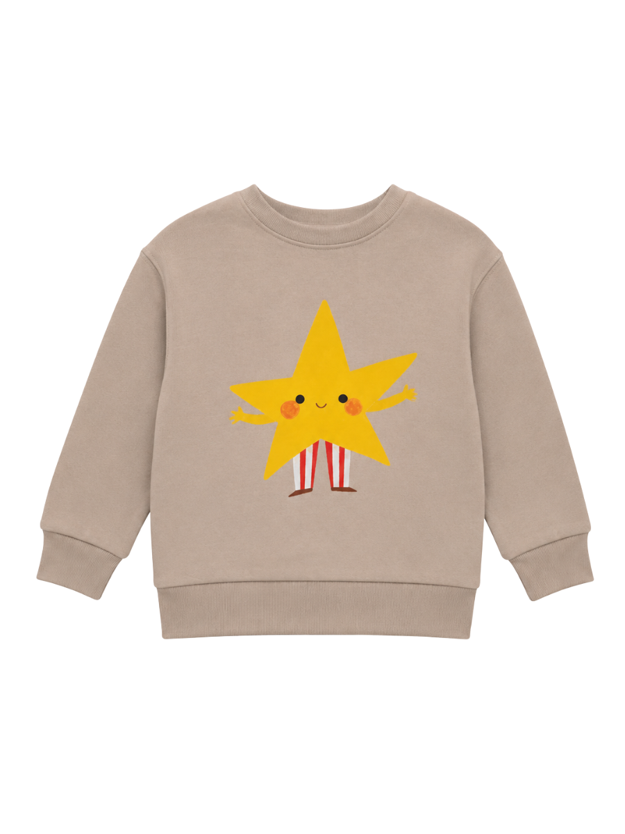 Star Play Unisex Sweatshirt - Bej