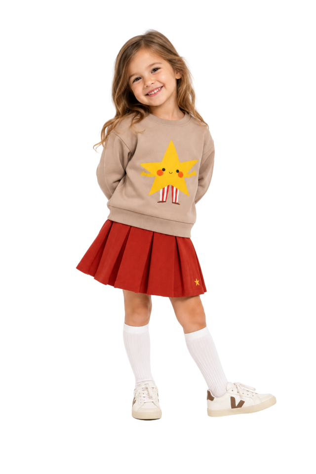 Star Play Unisex Sweatshirt - Bej