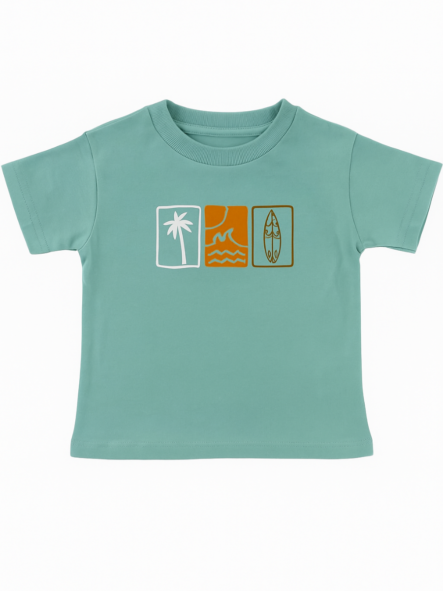 Ocean Erkek Çocuk Tişört-Yeşil