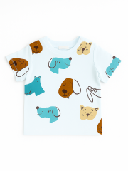 Puppy Erkek Çocuk Tişört-Beyaz