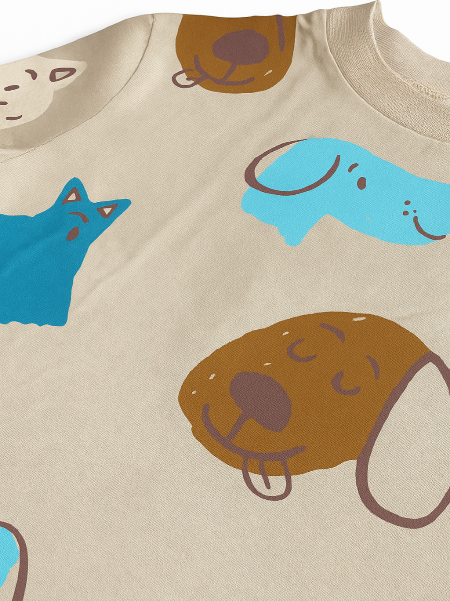 Puppy Erkek Çocuk Tişört - Bej