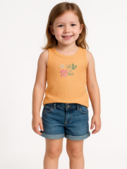 Tangerine Kız Çocuk Tişört - Turuncu