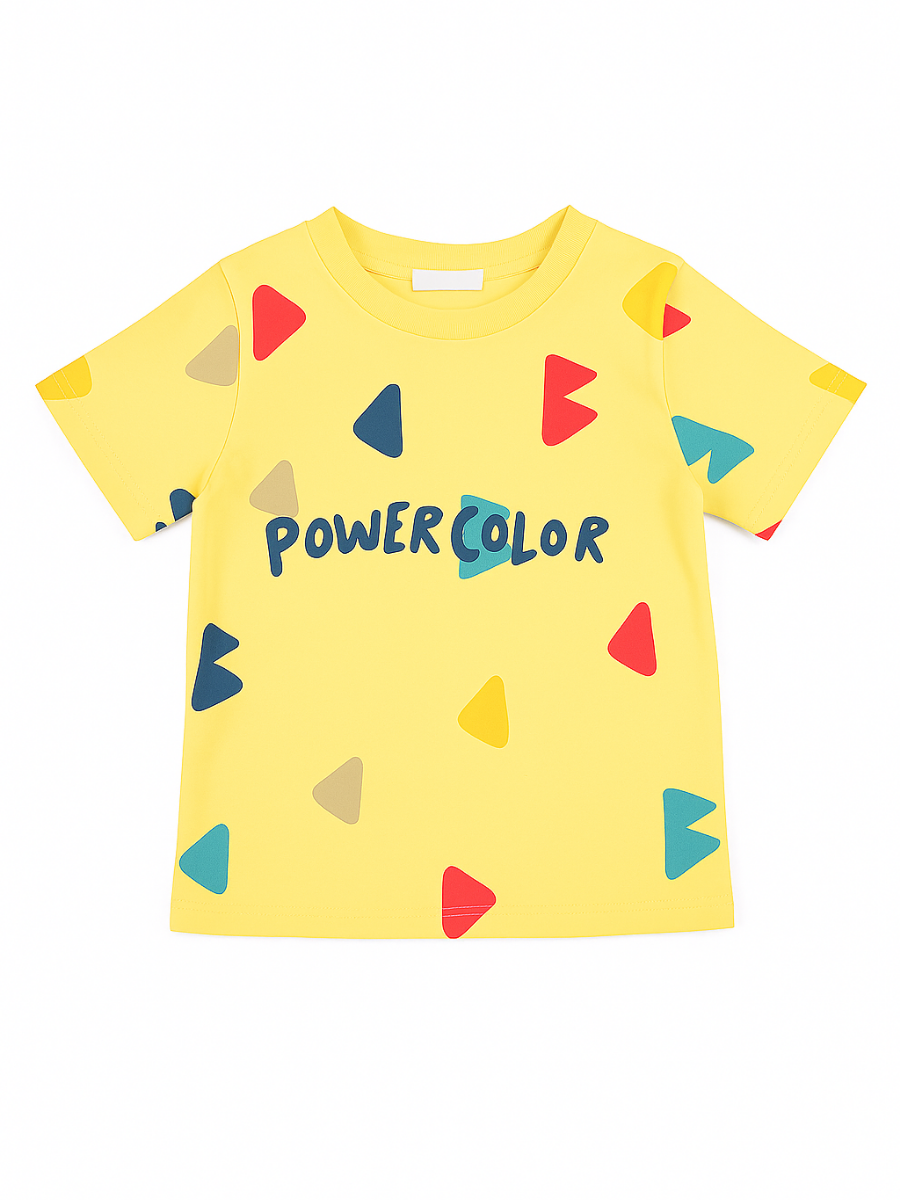 Power Erkek Çocuk Tişört - Sarı