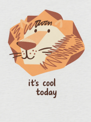 Lion Erkek Çocuk Tişört - Bej