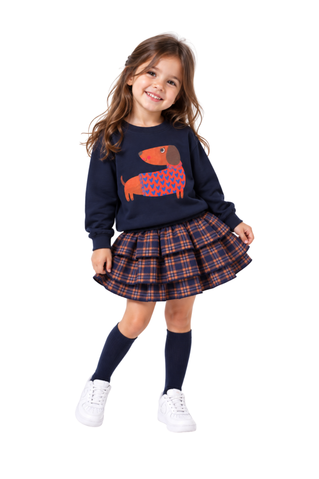 Tartan Ruffle Etek