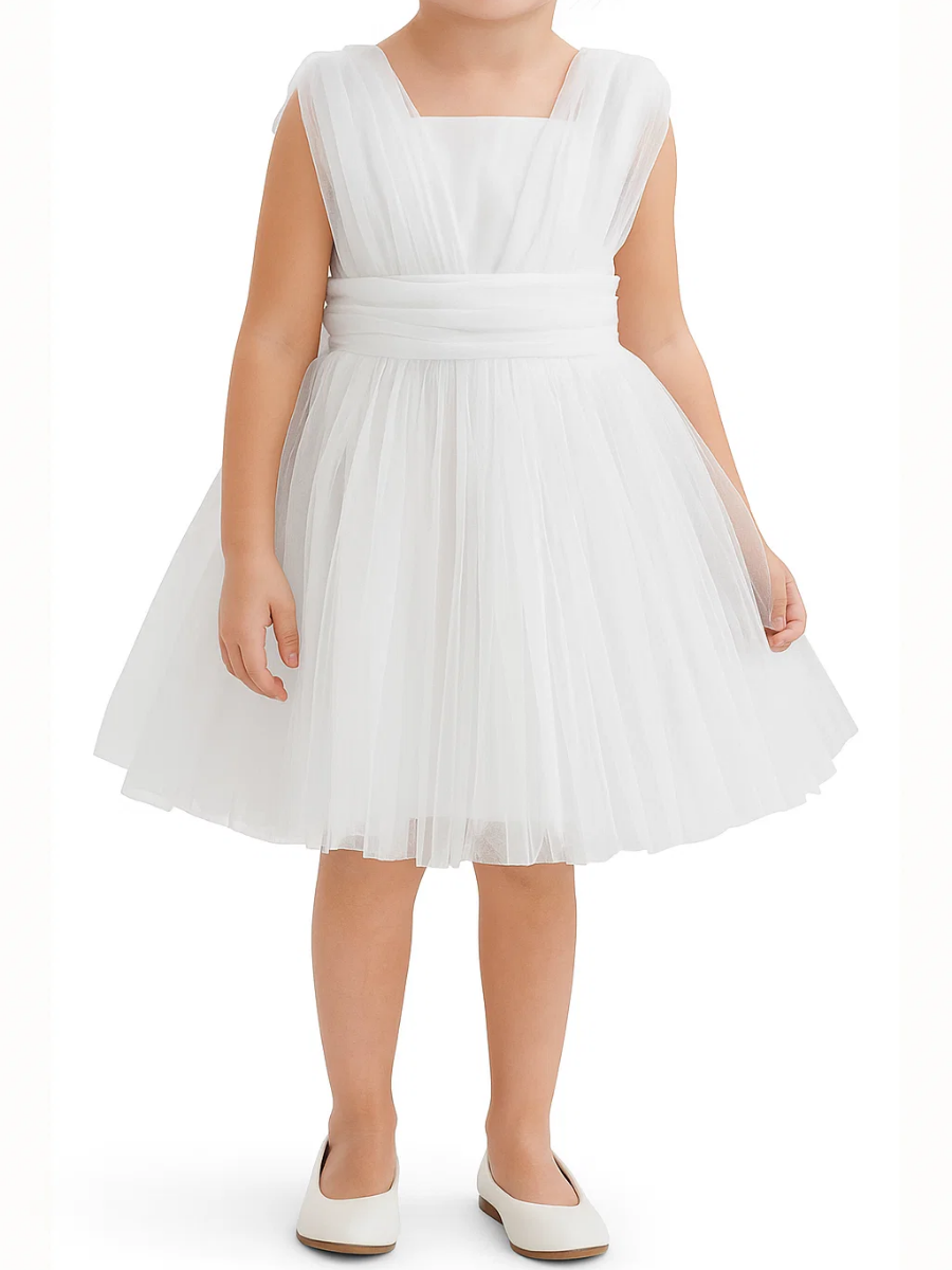 Rosy Kız Çocuk Elbise - Beyaz