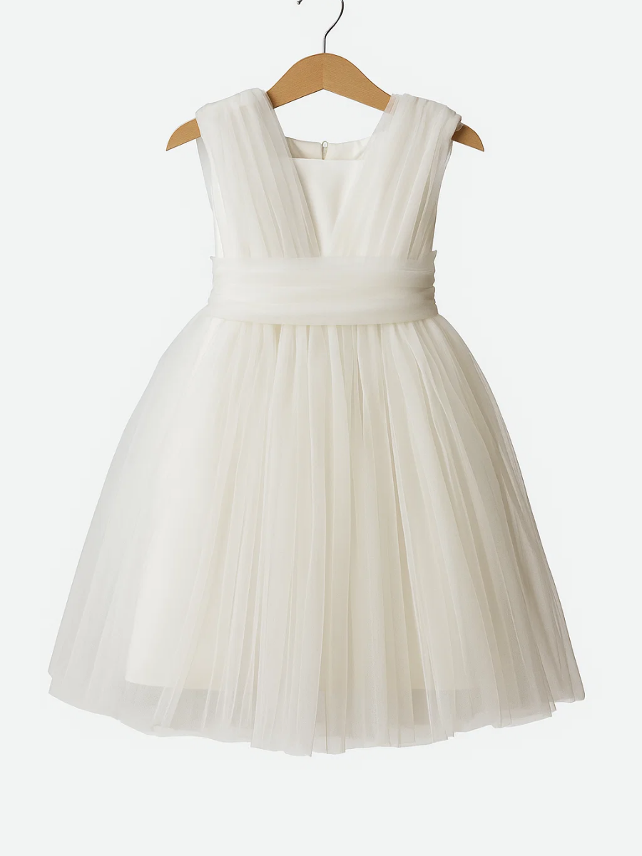 Rosy Kız Çocuk Elbise - Beyaz