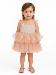 Blush Kız Çocuk Elbise - Pembe