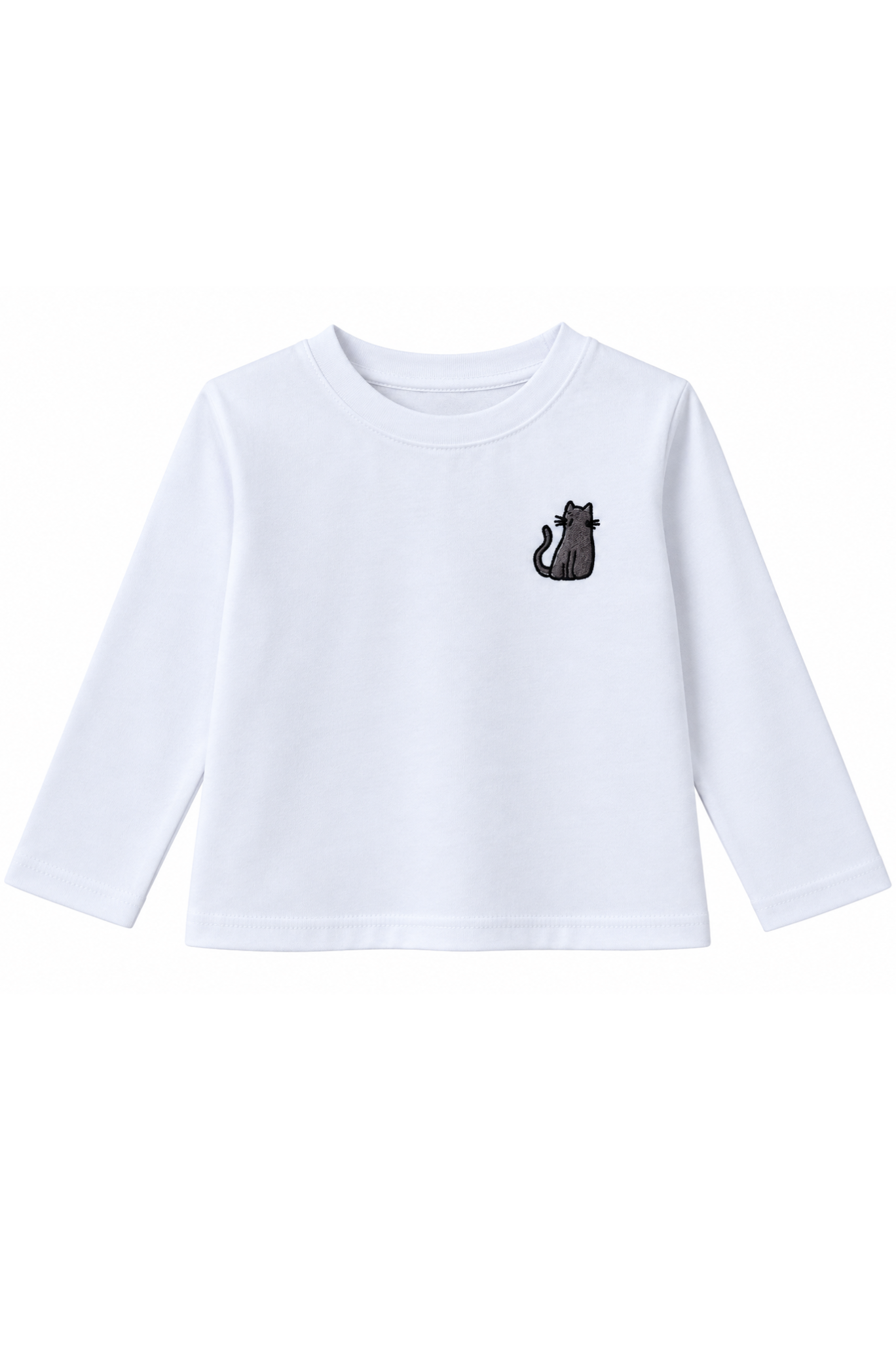 Kitty Unisex Tişört - Beyaz