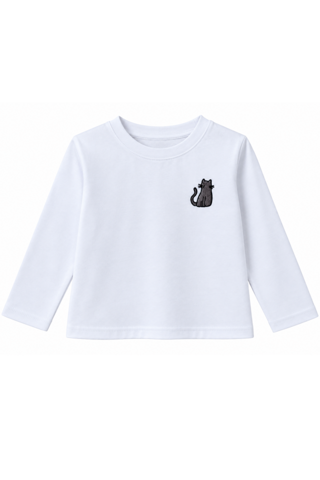 Kitty Unisex Tişört - Beyaz 6-8 YAŞ