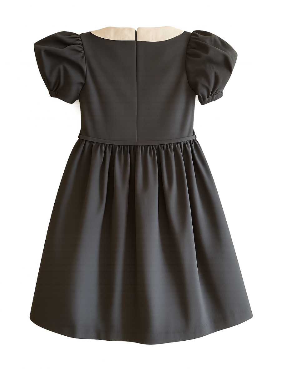 Dotted Kız Çocuk Elbisesi - Lacivert