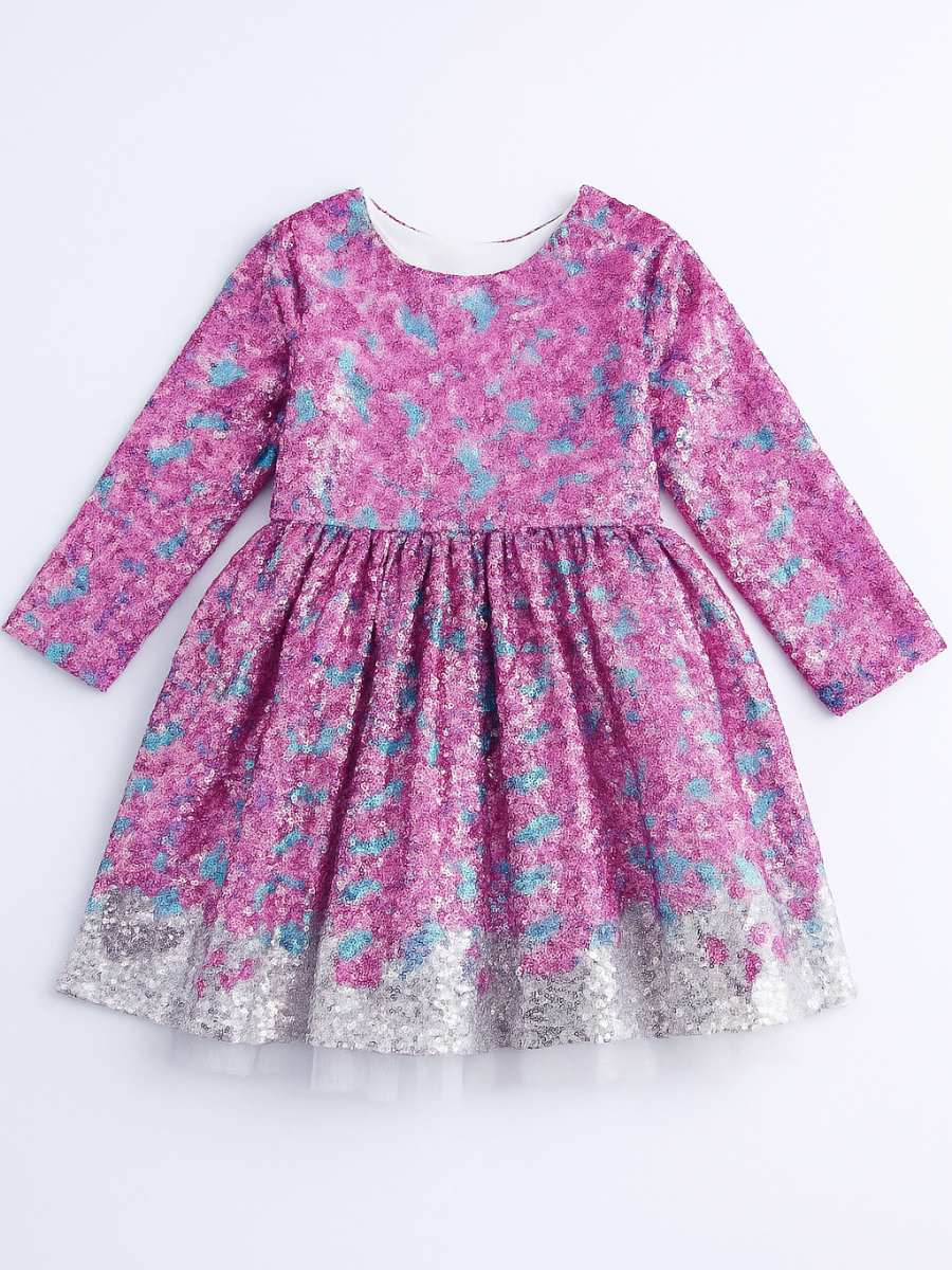 Sparkle Kız Çocuk Elbisesi - Pembe