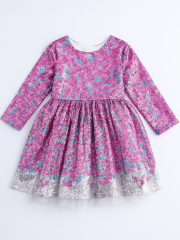 Sparkle Kız Çocuk Elbisesi - Pembe