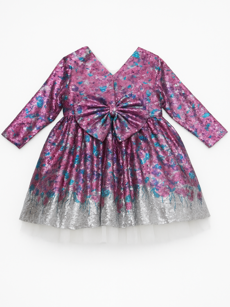 Sparkle Kız Çocuk Elbisesi - Pembe