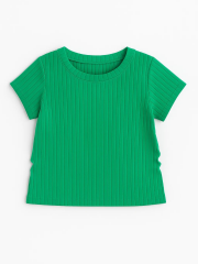 Mint Kız Çocuk Tişört - Yeşil