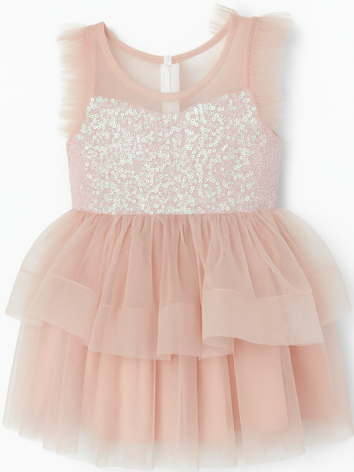 Blush Kız Çocuk Elbise - Pembe 4 Yaş