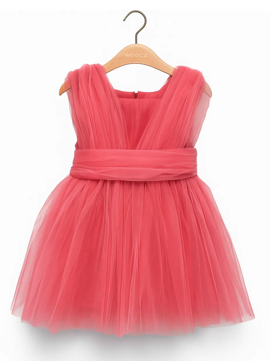 Rosy Kız Çocuk Elbise - Pembe 6 Yaş