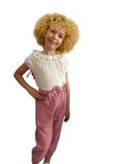 Desert Kız Çocuk Takım- Krem/Pembe