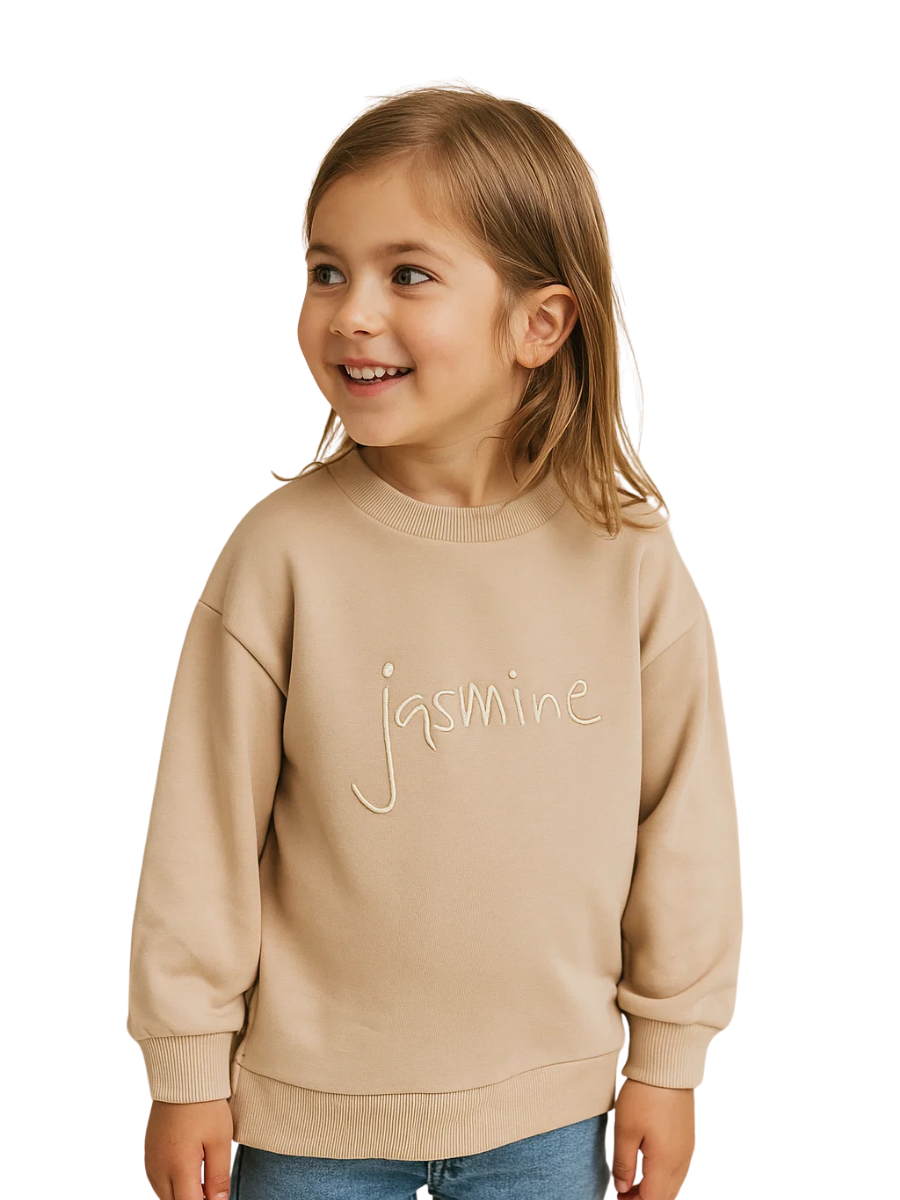 Jasmine Kız Çocuk Sweatshirt - Bej