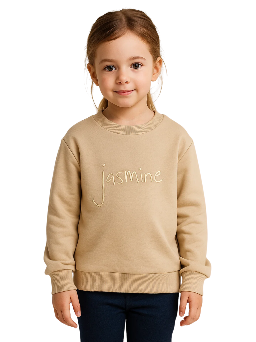 Jasmine Kız Çocuk Sweatshirt - Bej
