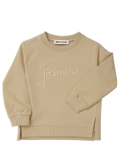 Jasmine Kız Çocuk Sweatshirt - Bej
