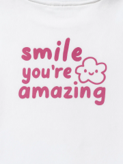 Soft Bloom Kız Çocuk Sweatshirt - Beyaz