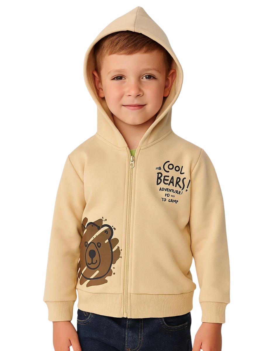 Cool Bear Erkek Çocuk Sweatshirt - Bej