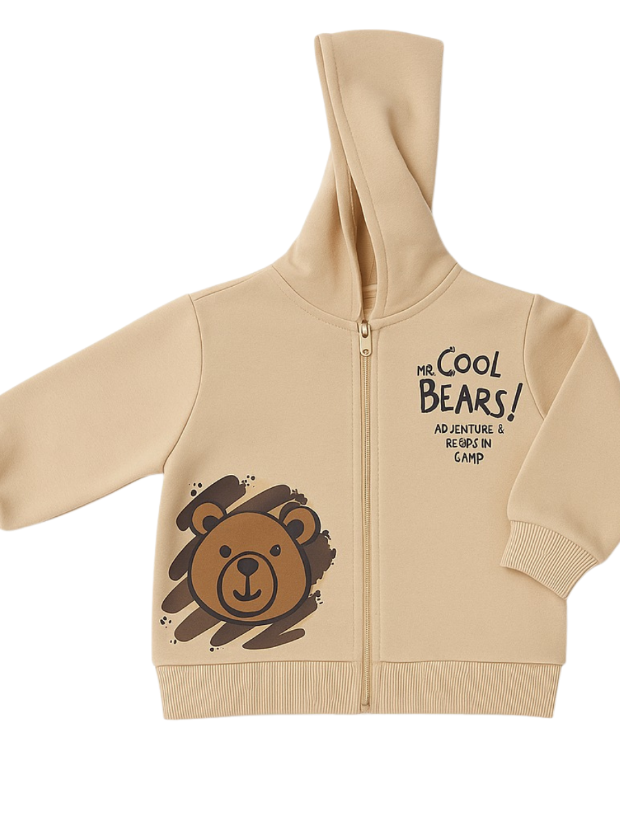 Cool Bear Erkek Çocuk Sweatshirt - Bej