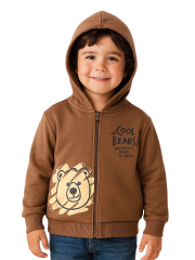 Cool Bear Erkek Çocuk Sweatshirt - Kahverengi