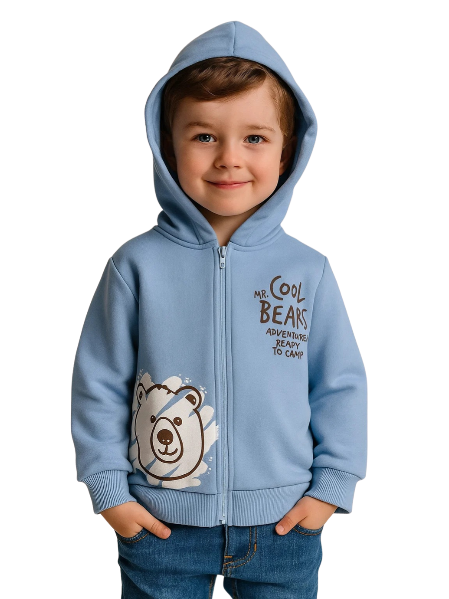 Cool Bear Erkek Çocuk Sweatshirt - Mavi