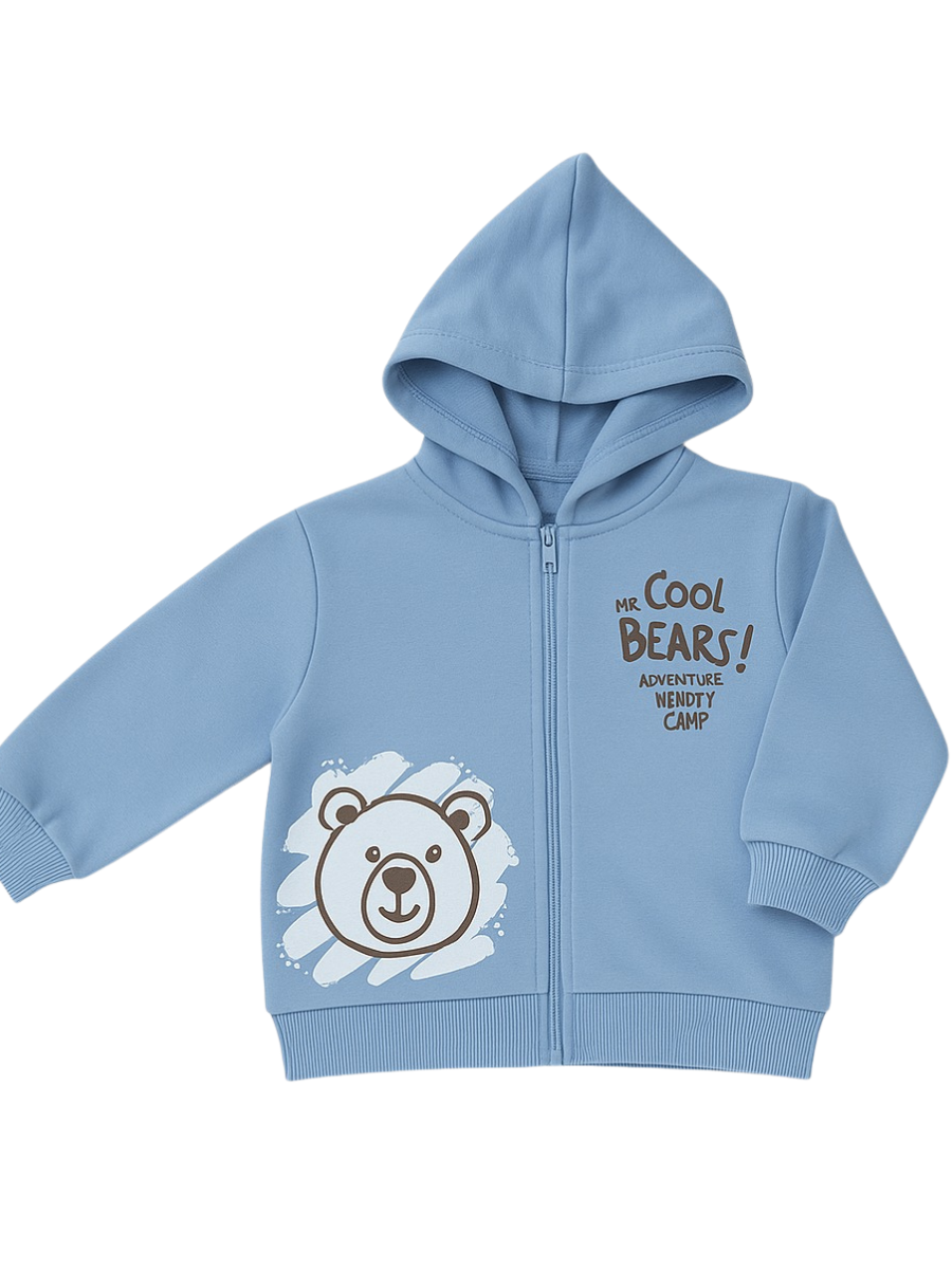 Cool Bear Erkek Çocuk Sweatshirt - Mavi